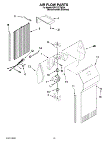 09 - Air Flow Parts parts for Kitchenaid Refrigerator KSRY25CTMS00 from AppliancePartsPros.com