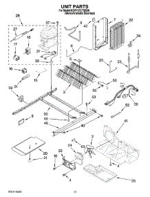 11 - Unit Parts parts for Kitchenaid Refrigerator KSRY25CTMS00 from AppliancePartsPros.com