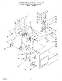 09 - Dispenser Front parts for Kitchenaid Refrigerator KSRS27QDWH02 from AppliancePartsPros.com