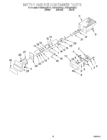05 - Motor And Ice Container parts for Kitchenaid Refrigerator KSBS20QEAL1 from AppliancePartsPros.com