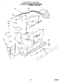 12 - Control, Lit / Optional parts for Kitchenaid Refrigerator KSRC22DBWH00 from AppliancePartsPros.com