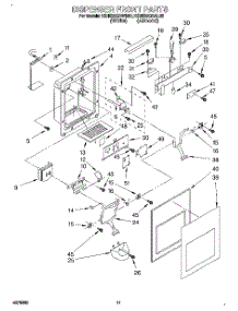07 - Dispenser Front parts for Kitchenaid Refrigerator KSHS22QBAL00 from AppliancePartsPros.com