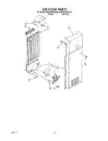 07 - Air Flow parts for Kitchenaid Refrigerator KSRC22KXWH00 from AppliancePartsPros.com