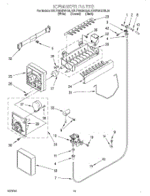 12 - Icemaker, Lit / Optional parts for Kitchenaid Refrigerator KSUP25QDAL00 from AppliancePartsPros.com