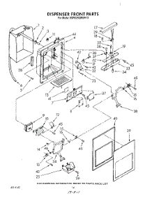 09 - Dispenser Front parts for Kitchenaid Refrigerator KSRS25QWWH13 from AppliancePartsPros.com