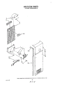 11 - Air Flow parts for Kitchenaid Refrigerator KSRS25QWWH13 from AppliancePartsPros.com