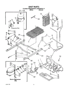 10 - Unit parts for Kitchenaid Refrigerator KSRS25QXWH10 from AppliancePartsPros.com
