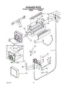 11 - Icemaker parts for Kitchenaid Refrigerator KSRS25QXWH10 from AppliancePartsPros.com