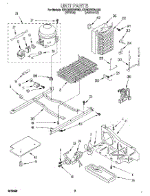 06 - Unit parts for Kitchenaid Refrigerator KSRC22KBWH01 from AppliancePartsPros.com