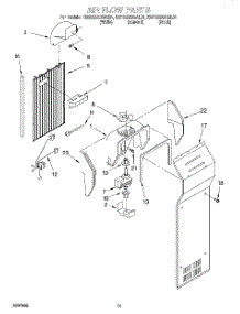 09 - Air Flow parts for Kitchenaid Refrigerator KSRS25QGWH01 from AppliancePartsPros.com