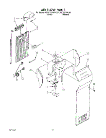 11 - Air Flow parts for Kitchenaid Refrigerator KSRC22DAWH00 from AppliancePartsPros.com