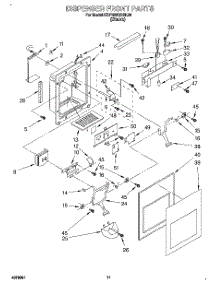 07 - Dispenser Front parts for Kitchenaid Refrigerator KSPB22QBBL00 from AppliancePartsPros.com