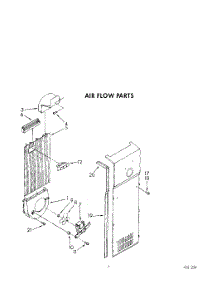 05 - Air Flow parts for Kitchenaid Refrigerator KSRC25DXWH11 from AppliancePartsPros.com