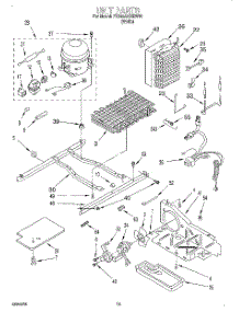 10 - Unit parts for Whirlpool Refrigerator 7TS22AQXEW00 from AppliancePartsPros.com