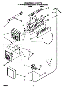 Ice Maker parts for Kitchenaid Refrigerator KSRS22QGBL0 from AppliancePartsPros.com