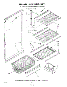06 - Breaker And Shelf parts for Kitchenaid Freezer KRFF15SWH10 from AppliancePartsPros.com