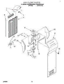 09 - Air Flow, Lit / Optional parts for Kitchenaid Refrigerator KSRC22KBAL00 from AppliancePartsPros.com