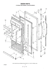 04 - Door parts for Kitchenaid Refrigerator KLRF15XSWH10 from AppliancePartsPros.com