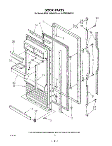 04 - Door parts for Kitchenaid Refrigerator KRRF15XSWHY0 from AppliancePartsPros.com