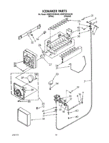 12 - Icemaker, Lit / Optional parts for Kitchenaid Refrigerator KSRC22DXWH00 from AppliancePartsPros.com
