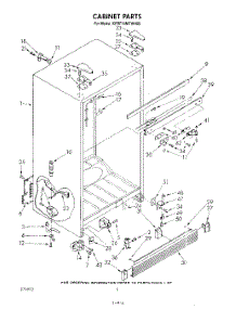 04 - Cabinet parts for Kitchenaid Refrigerator KFRF19MTWH00 from AppliancePartsPros.com