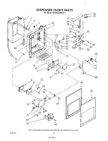 09 - Dispenser Front parts for Kitchenaid Refrigerator KSRS25QWWH11 from AppliancePartsPros.com