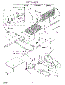 05 - Unit parts for Kitchenaid Refrigerator KBRS21KAWH00 from AppliancePartsPros.com