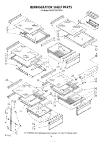 08 - Refrigerator Shelf , Optional parts for Whirlpool Refrigerator 4KSRT26DTW00 from AppliancePartsPros.com