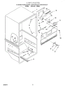 02 - Liner parts for Kitchenaid Refrigerator KBRS21KDAL01 from AppliancePartsPros.com