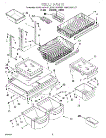 04 - Shelf, Lit / Optional parts for Kitchenaid Refrigerator KBRS21KDAL01 from AppliancePartsPros.com