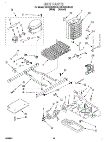 08 - Unit parts for Kitchenaid Refrigerator KSHS22QBWH01 from AppliancePartsPros.com