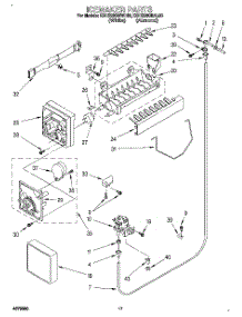 11 - Icemaker parts for Kitchenaid Refrigerator KSHS22QBWH00 from AppliancePartsPros.com