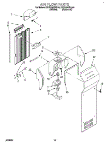 12 - Air Flow, Lit / Optional parts for Kitchenaid Refrigerator KSHS22QBWH00 from AppliancePartsPros.com