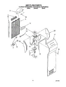 09 - Air Flow parts for Kitchenaid Refrigerator KSUP22QDWH02 from AppliancePartsPros.com