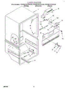 02 - Liner parts for Kitchenaid Refrigerator KBRS21KABL00 from AppliancePartsPros.com
