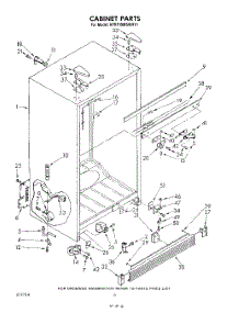 04 - Cabinet parts for Kitchenaid Refrigerator KFRF19MSWHY1 from AppliancePartsPros.com