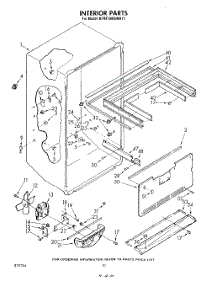 06 - Interior parts for Kitchenaid Refrigerator KFRF19MSWHY1 from AppliancePartsPros.com