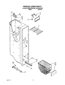 10 - Freezer Liner parts for Kitchenaid Refrigerator KSRC22DXAL00 from AppliancePartsPros.com