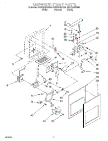 07 - Dispenser Front parts for Kitchenaid Refrigerator KSUP22QDWH00 from AppliancePartsPros.com