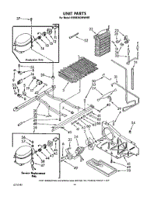 10 - Unit parts for Kitchenaid Refrigerator KSRB25QWWH02 from AppliancePartsPros.com