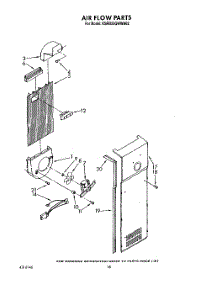 11 - Air Flow parts for Kitchenaid Refrigerator KSRB25QWWH02 from AppliancePartsPros.com