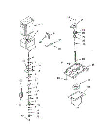 Motor And Ice Container parts for Kitchenaid Refrigerator KSRB25FKBL02 from AppliancePartsPros.com