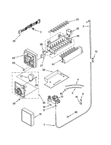 Icemaker parts for Kitchenaid Refrigerator KSRB25FKSS02 from AppliancePartsPros.com