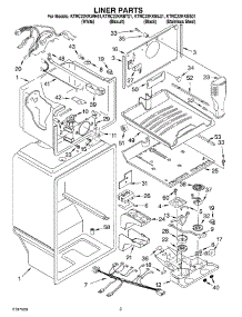 02 - Liner parts for Kitchenaid Refrigerator KTRC22KKSS01 from AppliancePartsPros.com