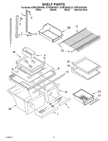 03 - Shelf Parts parts for Kitchenaid Refrigerator KTRP22EKBT01 from AppliancePartsPros.com