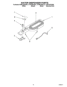 08 - Water Dispenser Parts, Optional Parts parts for Kitchenaid Refrigerator KTRP22EKBT01 from AppliancePartsPros.com