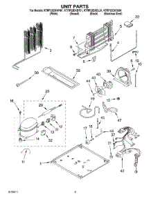 05 - Unit Parts parts for Kitchenaid Refrigerator KTRP22EKBT01 from AppliancePartsPros.com