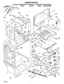 02 - Liner parts for Kitchenaid Refrigerator KTRC19ELWH01 from AppliancePartsPros.com