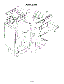 03 - Liner parts for Kitchenaid Refrigerator KTRS22KWWH00 from AppliancePartsPros.com