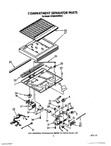 04 - Compartment Separator parts for Kitchenaid Refrigerator KTRS22KWWH01 from AppliancePartsPros.com